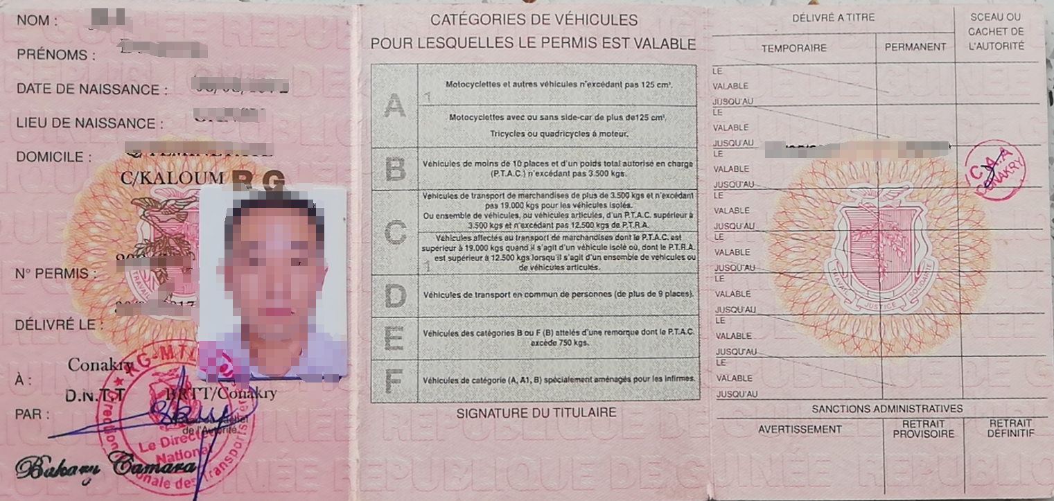 几内亚驾照翻译盖章服务-车管所认可的权威翻译机构